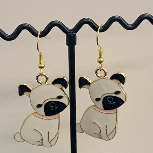 Pug Earring, Dog Earring, Gift Idea, Fur Baby Earring, Novelty Earring, Pet - Picture 3 of 5
